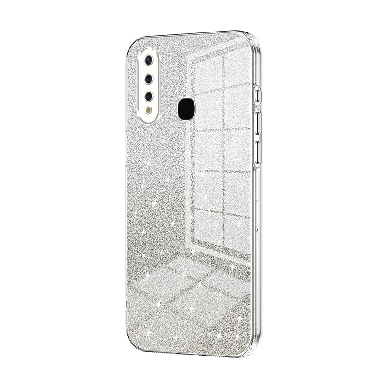 vivo Y19 Glitter Powder Electroplated Gradient Phone Case – Fashionable & Luxurious with Anti-Fingerprint Coating, Shock-Absorption, and Lens Protection