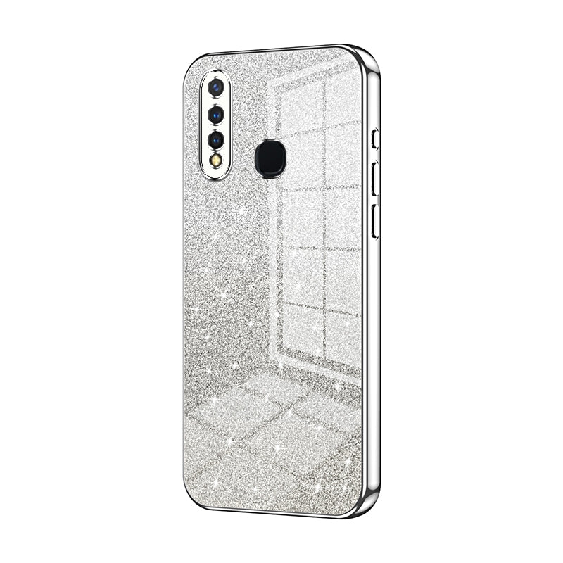 vivo U3 Glitter Powder Electroplated Gradient Phone Case – Fashionable & Luxurious with Anti-Fingerprint Coating, Shock-Absorption, and Lens Protection