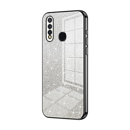 vivo U20 Glitter Powder Electroplated Gradient Phone Case – Fashionable & Luxurious with Anti-Fingerprint Coating, Shock-Absorption, and Lens Protection