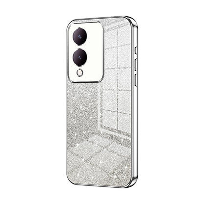 vivo Y17s Glitter Powder Electroplated Gradient Phone Case – Fashionable & Luxurious with Anti-Fingerprint Coating, Shock-Absorption, and Lens Protection