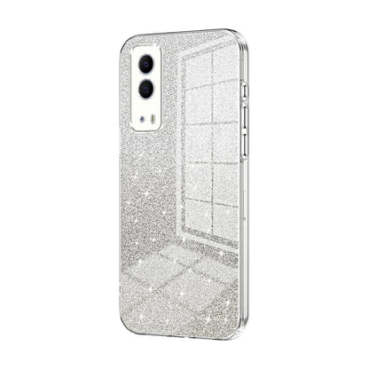 vivo T1x 5G Glitter Powder Electroplated Gradient Phone Case – Fashionable & Luxurious with Anti-Fingerprint Coating, Shock-Absorption, and Lens Protection
