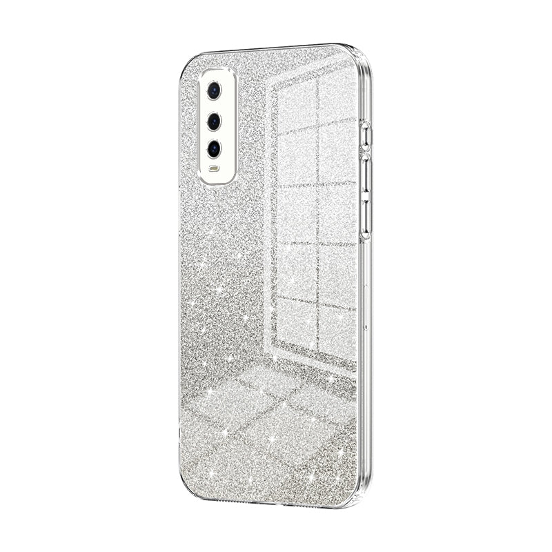 vivo iQOO U1 Glitter Powder Electroplated Gradient Phone Case – Fashionable & Luxurious with Anti-Fingerprint Coating, Shock-Absorption, and Lens Protection
