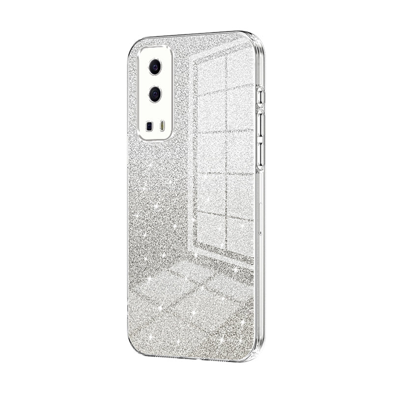 vivo iQOO Z3 Glitter Powder Electroplated Gradient Phone Case – Fashionable & Luxurious with Anti-Fingerprint Coating, Shock-Absorption, and Lens Protection