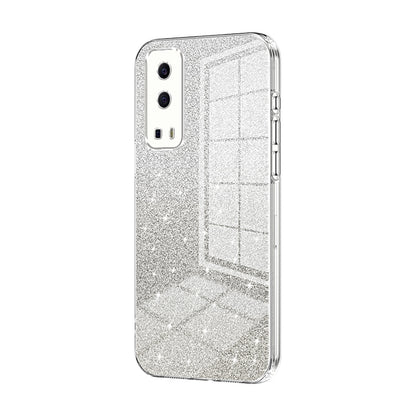vivo iQOO Z3 Glitter Powder Electroplated Gradient Phone Case – Fashionable & Luxurious with Anti-Fingerprint Coating, Shock-Absorption, and Lens Protection