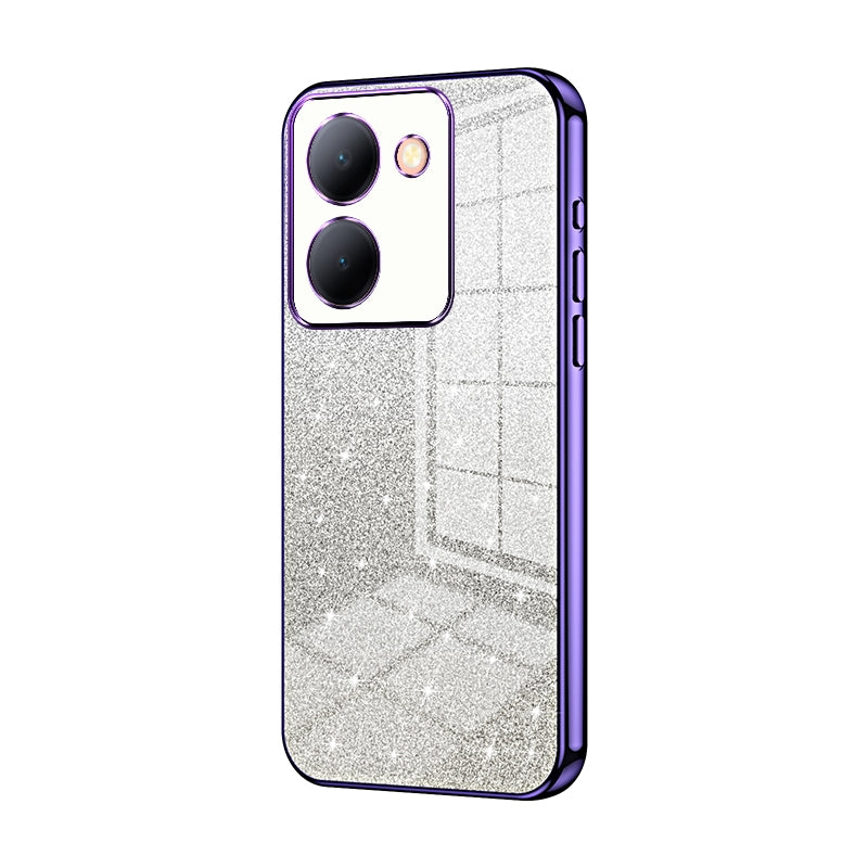 vivo Y36 5G Glitter Powder Electroplated Gradient Phone Case – Fashionable & Luxurious with Anti-Fingerprint Coating, Shock-Absorption, and Lens Protection