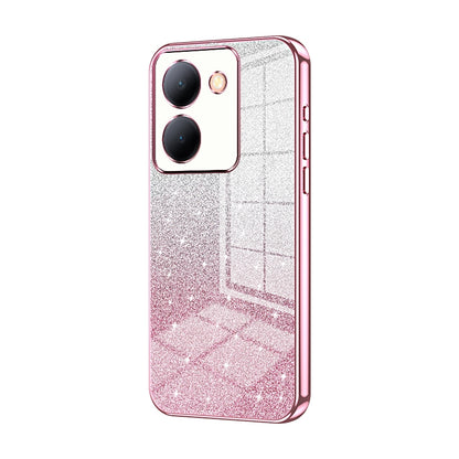 vivo Y36 5G Glitter Powder Electroplated Gradient Phone Case – Fashionable & Luxurious with Anti-Fingerprint Coating, Shock-Absorption, and Lens Protection