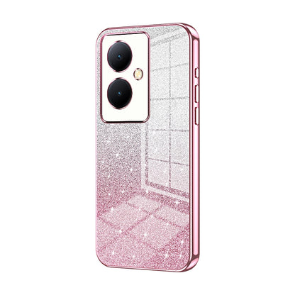 vivo V29 Lite Glitter Powder Electroplated Gradient Phone Case – Fashionable & Luxurious with Anti-Fingerprint Coating, Shock-Absorption, and Lens Protection