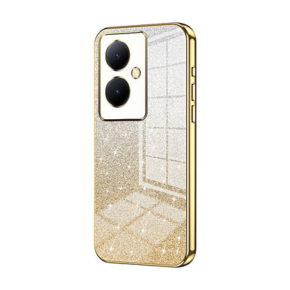 vivo V29 Lite Glitter Powder Electroplated Gradient Phone Case – Fashionable & Luxurious with Anti-Fingerprint Coating, Shock-Absorption, and Lens Protection