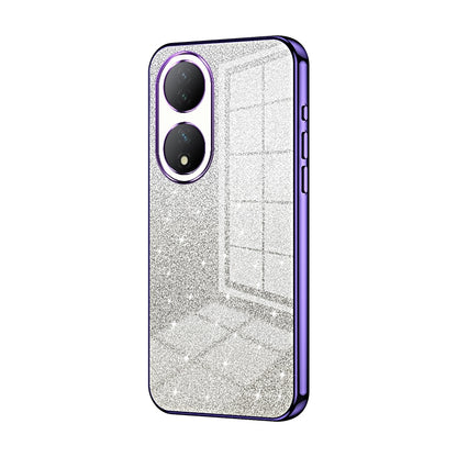 vivo Y100A Glitter Powder Electroplated Gradient Phone Case – Fashionable & Luxurious with Anti-Fingerprint Coating, Shock-Absorption, and Lens Protection
