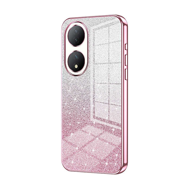 vivo Y100A Glitter Powder Electroplated Gradient Phone Case – Fashionable & Luxurious with Anti-Fingerprint Coating, Shock-Absorption, and Lens Protection