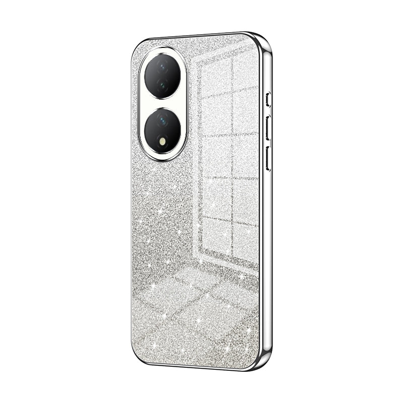 vivo Y100A Glitter Powder Electroplated Gradient Phone Case – Fashionable & Luxurious with Anti-Fingerprint Coating, Shock-Absorption, and Lens Protection