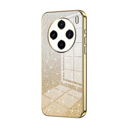 vivo X100s Glitter Powder Electroplated Gradient Phone Case – Fashionable & Luxurious with Anti-Fingerprint Coating, Shock-Absorption, and Lens Protection