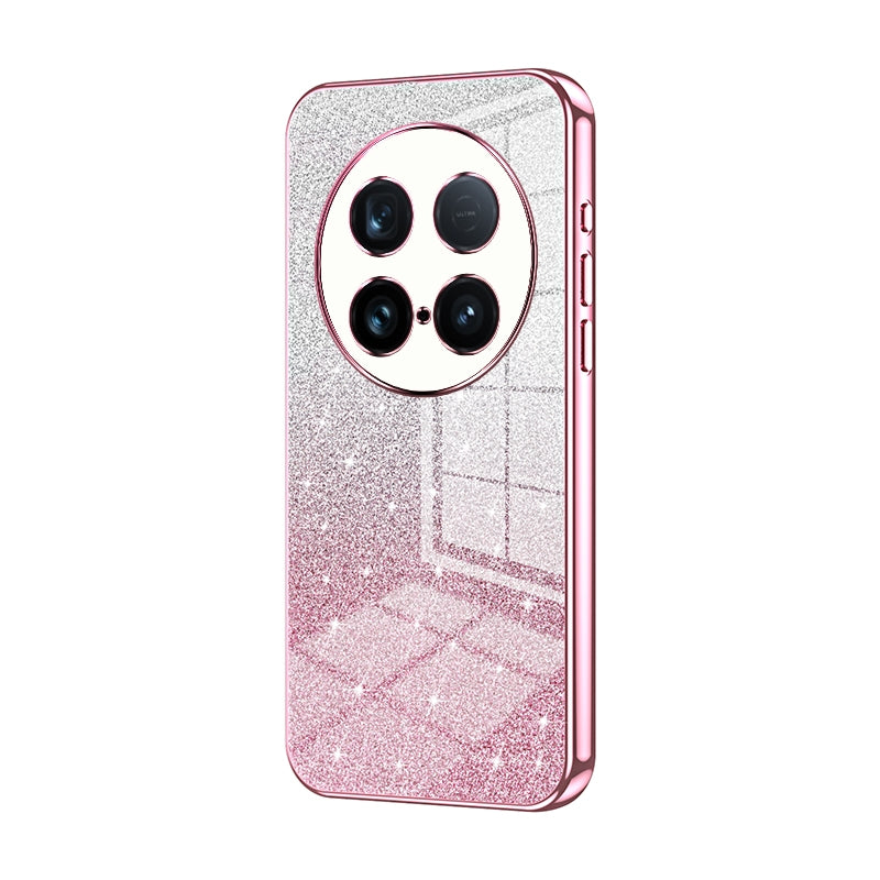 vivo X100 Ultra Glitter Powder Electroplated Gradient Phone Case – Fashionable & Luxurious with Anti-Fingerprint Coating, Shock-Absorption, and Lens Protection