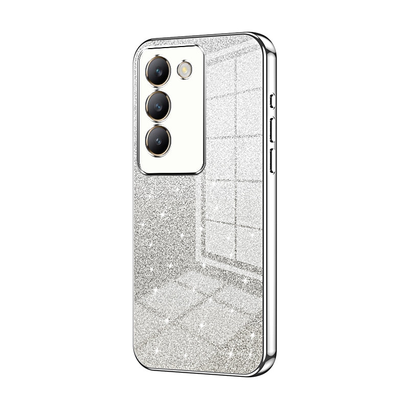 vivo V30 SE Glitter Powder Electroplated Gradient Phone Case – Fashionable & Luxurious with Anti-Fingerprint Coating, Shock-Absorption, and Lens Protection
