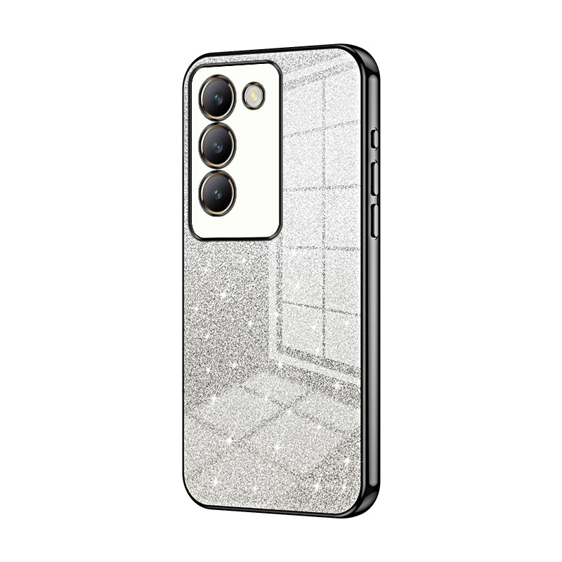 vivo V30 SE Glitter Powder Electroplated Gradient Phone Case – Fashionable & Luxurious with Anti-Fingerprint Coating, Shock-Absorption, and Lens Protection
