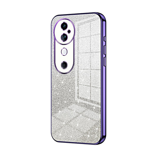 vivo S19 Glitter Powder Electroplated Gradient Phone Case – Fashionable & Luxurious with Anti-Fingerprint Coating, Shock-Absorption, and Lens Protection