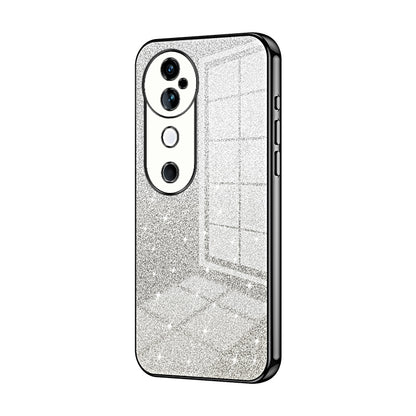 vivo S19 Glitter Powder Electroplated Gradient Phone Case – Fashionable & Luxurious with Anti-Fingerprint Coating, Shock-Absorption, and Lens Protection