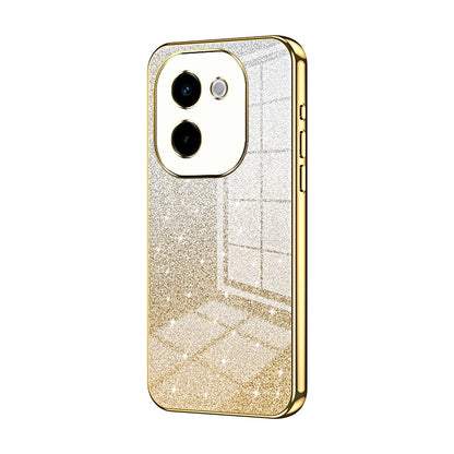 vivo Y200 Glitter Powder Electroplated Gradient Phone Case – Fashionable & Luxurious with Anti-Fingerprint Coating, Shock-Absorption, and Lens Protection