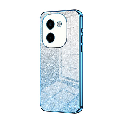 vivo Y200 Glitter Powder Electroplated Gradient Phone Case – Fashionable & Luxurious with Anti-Fingerprint Coating, Shock-Absorption, and Lens Protection