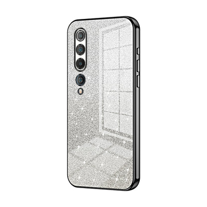 Xiaomi Mi 10 5G Glitter Powder Electroplated Gradient Phone Case – Fashionable & Luxurious with Anti-Fingerprint Coating, Shock-Absorption, and Lens Protection