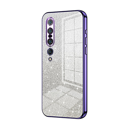 Xiaomi Mi 10 Pro 5G Glitter Powder Electroplated Gradient Phone Case – Fashionable & Luxurious with Anti-Fingerprint Coating, Shock-Absorption, and Lens Protection