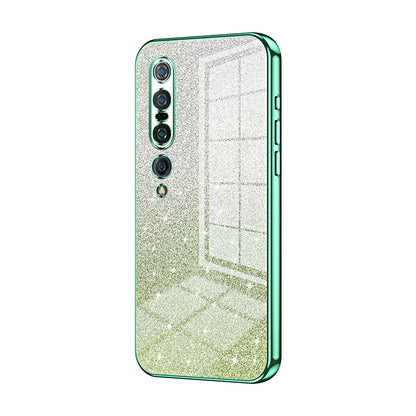 Xiaomi Mi 10 Pro 5G Glitter Powder Electroplated Gradient Phone Case – Fashionable & Luxurious with Anti-Fingerprint Coating, Shock-Absorption, and Lens Protection