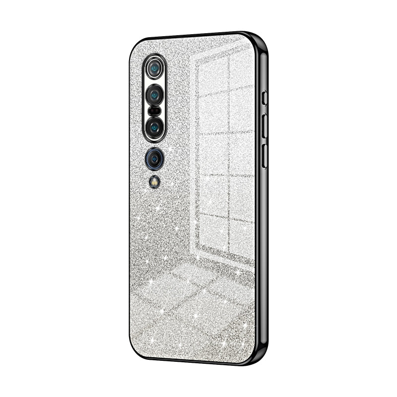 Xiaomi Mi 10 Pro 5G Glitter Powder Electroplated Gradient Phone Case – Fashionable & Luxurious with Anti-Fingerprint Coating, Shock-Absorption, and Lens Protection