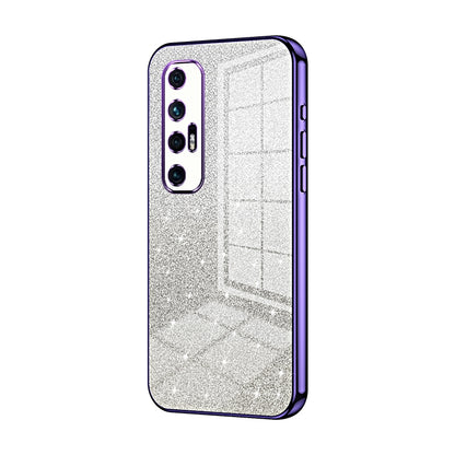 Xiaomi Mi 10S Glitter Powder Electroplated Gradient Phone Case – Fashionable & Luxurious with Anti-Fingerprint Coating, Shock-Absorption, and Lens Protection