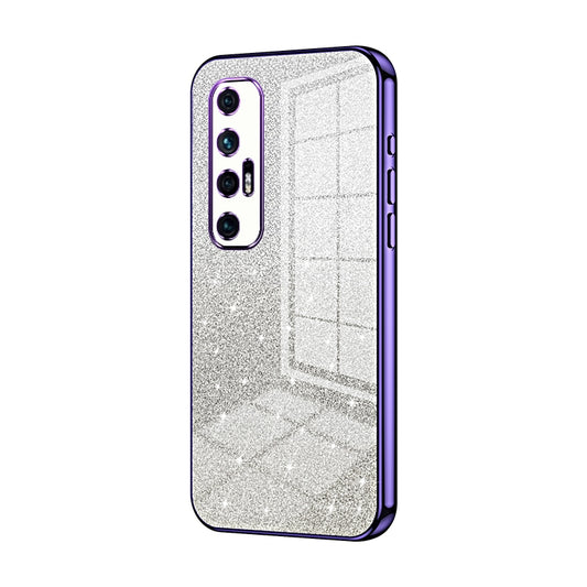 Xiaomi Mi 10S Glitter Powder Electroplated Gradient Phone Case – Fashionable & Luxurious with Anti-Fingerprint Coating, Shock-Absorption, and Lens Protection