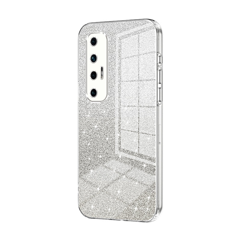 Xiaomi Mi 10S Glitter Powder Electroplated Gradient Phone Case – Fashionable & Luxurious with Anti-Fingerprint Coating, Shock-Absorption, and Lens Protection