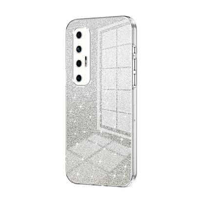 Xiaomi Mi 10S Glitter Powder Electroplated Gradient Phone Case – Fashionable & Luxurious with Anti-Fingerprint Coating, Shock-Absorption, and Lens Protection