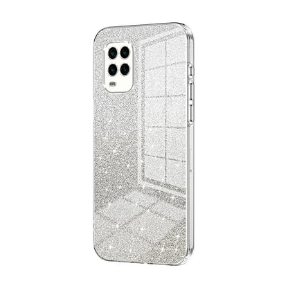 Xiaomi Mi 10 Lite 5G Glitter Powder Electroplated Gradient Phone Case – Fashionable & Luxurious with Anti-Fingerprint Coating, Shock-Absorption, and Lens Protection