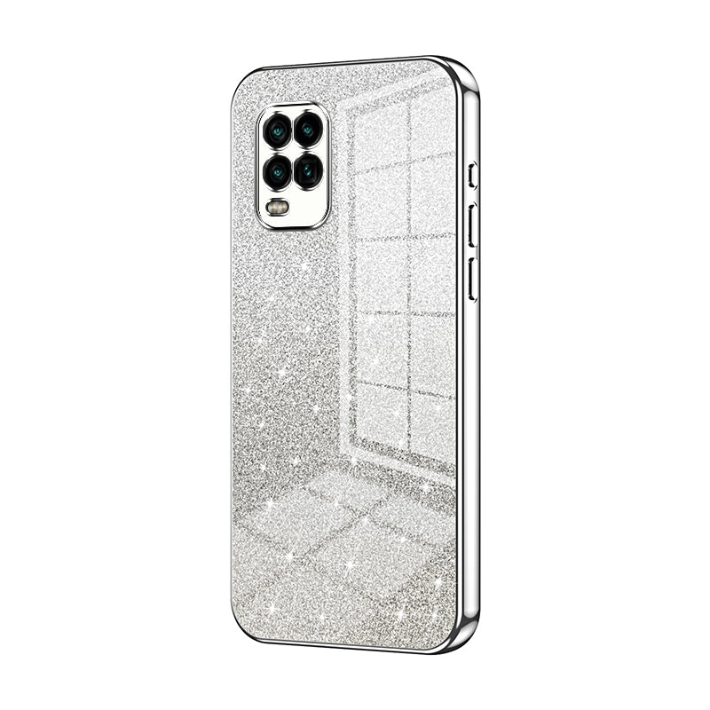 Xiaomi Mi 10 Lite 5G Glitter Powder Electroplated Gradient Phone Case – Fashionable & Luxurious with Anti-Fingerprint Coating, Shock-Absorption, and Lens Protection