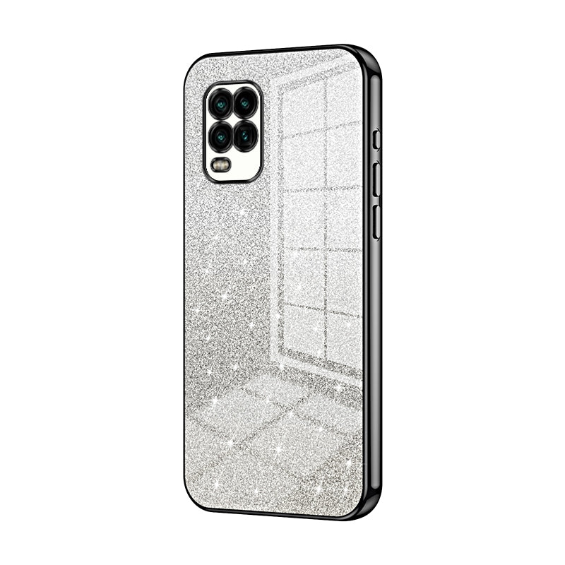 Xiaomi Mi 10 Lite 5G Glitter Powder Electroplated Gradient Phone Case – Fashionable & Luxurious with Anti-Fingerprint Coating, Shock-Absorption, and Lens Protection
