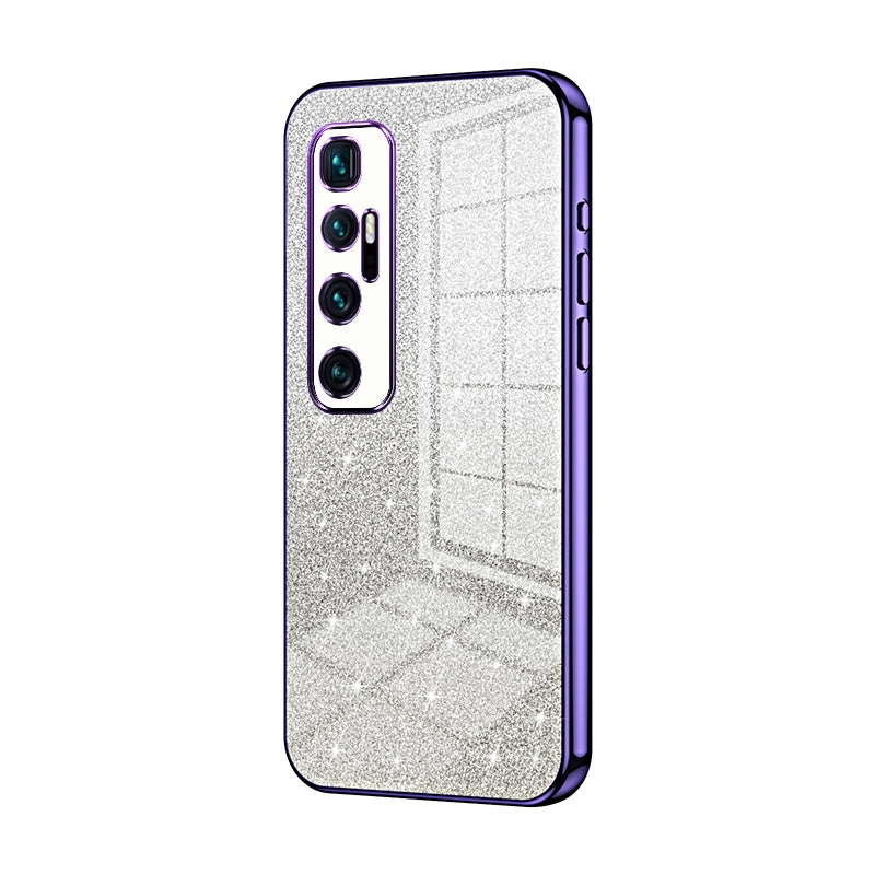 Xiaomi Mi 10 Ultra Glitter Powder Electroplated Gradient Phone Case – Fashionable & Luxurious with Anti-Fingerprint Coating, Shock-Absorption, and Lens Protection