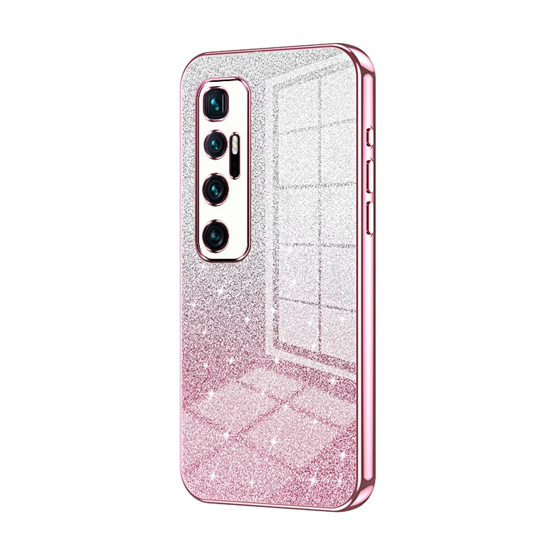 Xiaomi Mi 10 Ultra Glitter Powder Electroplated Gradient Phone Case – Fashionable & Luxurious with Anti-Fingerprint Coating, Shock-Absorption, and Lens Protection