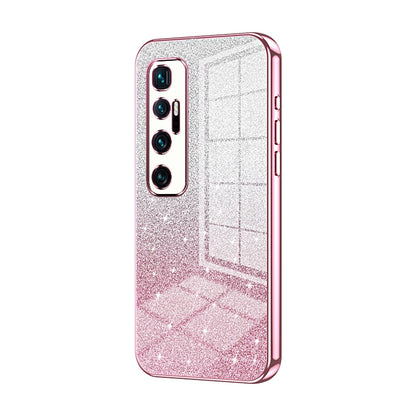 Xiaomi Mi 10 Ultra Glitter Powder Electroplated Gradient Phone Case – Fashionable & Luxurious with Anti-Fingerprint Coating, Shock-Absorption, and Lens Protection