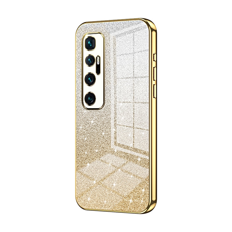 Xiaomi Mi 10 Ultra Glitter Powder Electroplated Gradient Phone Case – Fashionable & Luxurious with Anti-Fingerprint Coating, Shock-Absorption, and Lens Protection