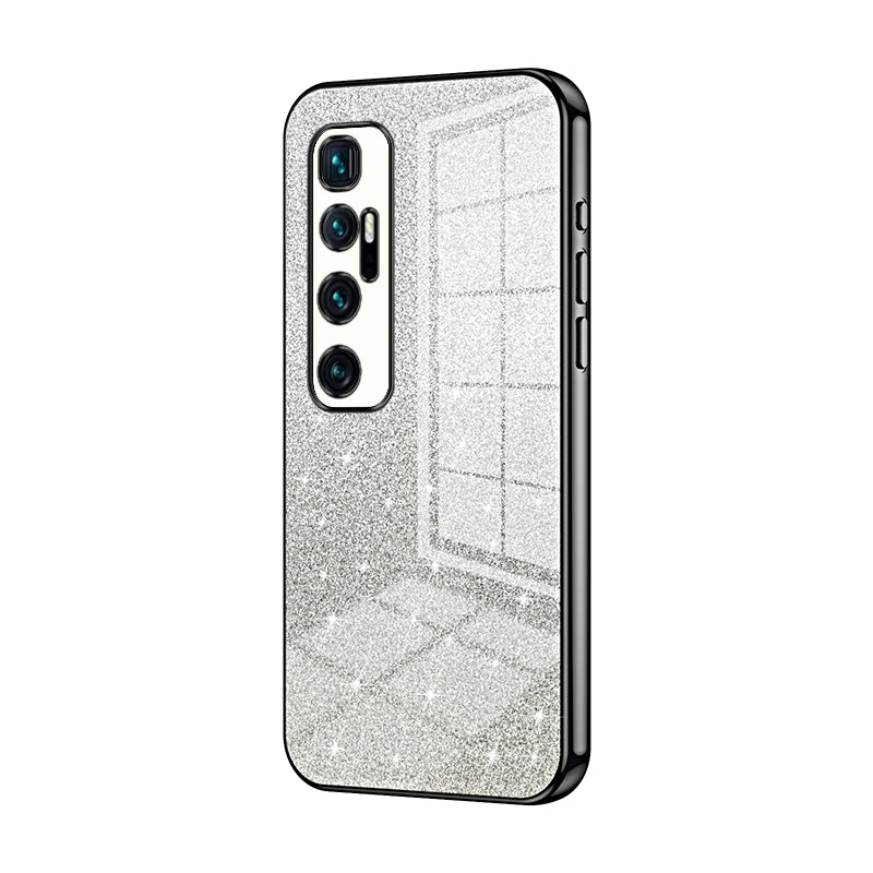 Xiaomi Mi 10 Ultra Glitter Powder Electroplated Gradient Phone Case – Fashionable & Luxurious with Anti-Fingerprint Coating, Shock-Absorption, and Lens Protection