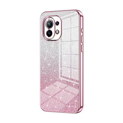 Xiaomi Mi 11 Glitter Powder Electroplated Gradient Phone Case – Fashionable & Luxurious with Anti-Fingerprint Coating, Shock-Absorption, and Lens Protection