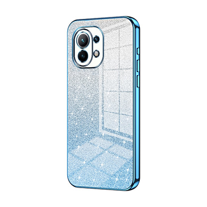 Xiaomi Mi 11 Glitter Powder Electroplated Gradient Phone Case – Fashionable & Luxurious with Anti-Fingerprint Coating, Shock-Absorption, and Lens Protection