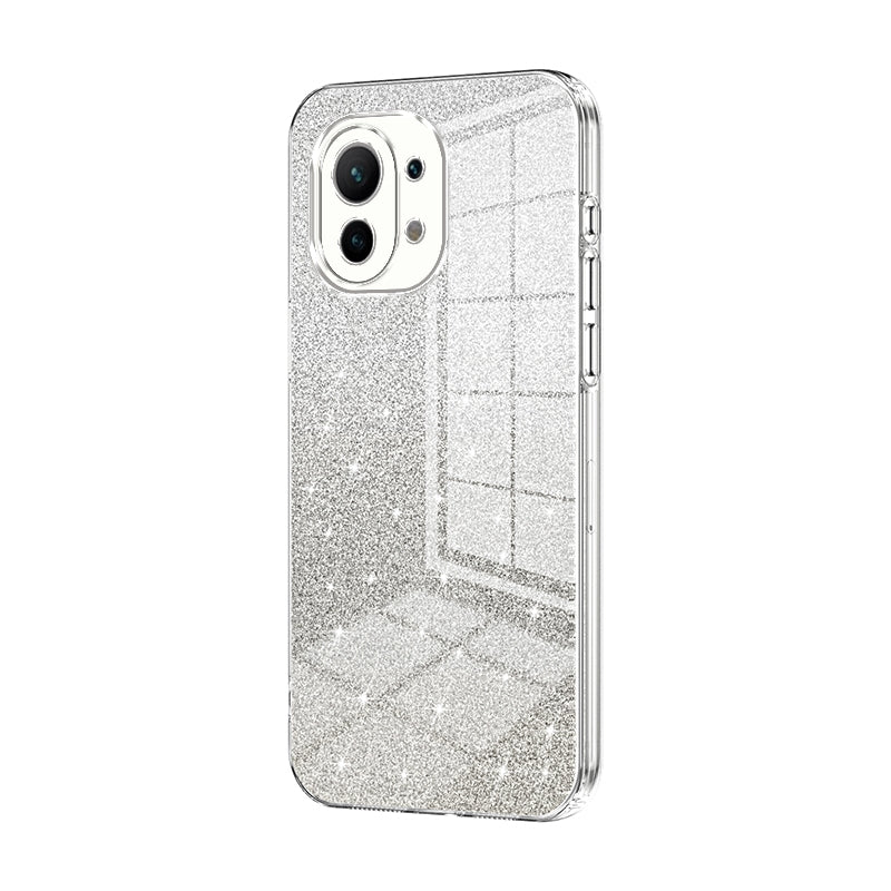 Xiaomi Mi 11 Glitter Powder Electroplated Gradient Phone Case – Fashionable & Luxurious with Anti-Fingerprint Coating, Shock-Absorption, and Lens Protection