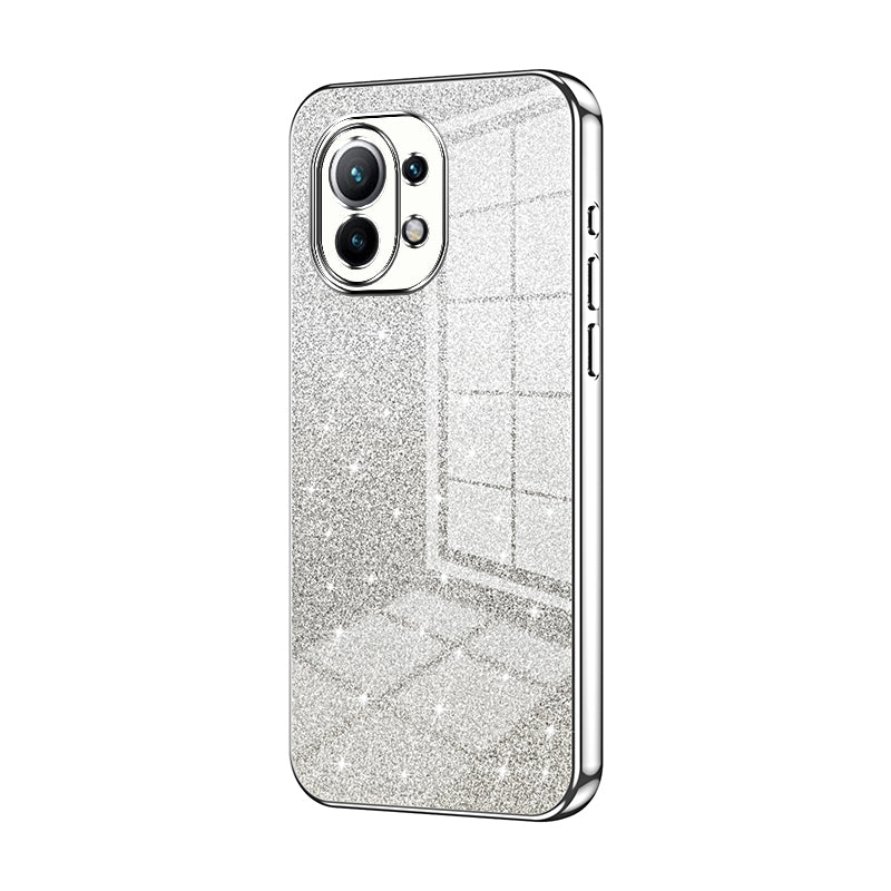Xiaomi Mi 11 Glitter Powder Electroplated Gradient Phone Case – Fashionable & Luxurious with Anti-Fingerprint Coating, Shock-Absorption, and Lens Protection