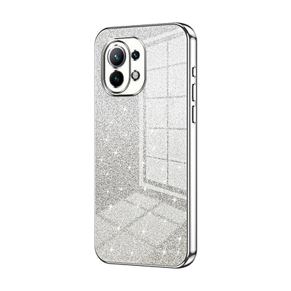 Xiaomi Mi 11 Glitter Powder Electroplated Gradient Phone Case – Fashionable & Luxurious with Anti-Fingerprint Coating, Shock-Absorption, and Lens Protection