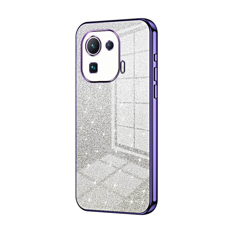 Xiaomi Mi 11 Pro Glitter Powder Electroplated Gradient Phone Case – Fashionable & Luxurious with Anti-Fingerprint Coating, Shock-Absorption, and Lens Protection