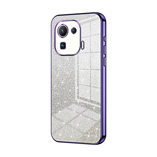 Xiaomi Mi 11 Pro Glitter Powder Electroplated Gradient Phone Case – Fashionable & Luxurious with Anti-Fingerprint Coating, Shock-Absorption, and Lens Protection