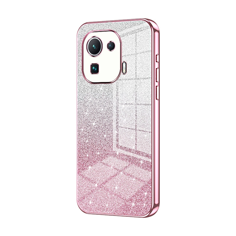 Xiaomi Mi 11 Pro Glitter Powder Electroplated Gradient Phone Case – Fashionable & Luxurious with Anti-Fingerprint Coating, Shock-Absorption, and Lens Protection