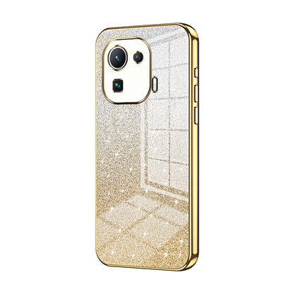Xiaomi Mi 11 Pro Glitter Powder Electroplated Gradient Phone Case – Fashionable & Luxurious with Anti-Fingerprint Coating, Shock-Absorption, and Lens Protection