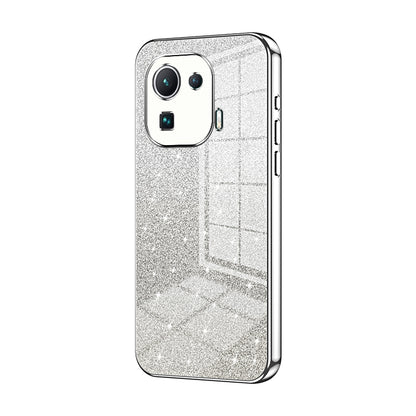 Xiaomi Mi 11 Pro Glitter Powder Electroplated Gradient Phone Case – Fashionable & Luxurious with Anti-Fingerprint Coating, Shock-Absorption, and Lens Protection