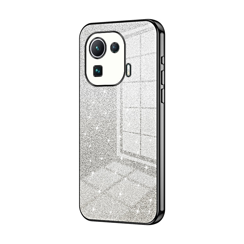 Xiaomi Mi 11 Pro Glitter Powder Electroplated Gradient Phone Case – Fashionable & Luxurious with Anti-Fingerprint Coating, Shock-Absorption, and Lens Protection